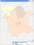 Fayette County, OH Digital Map Color Cast Style