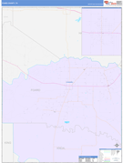 Foard County, TX Digital Map Color Cast Style