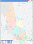 Franklin County, ME Digital Map Color Cast Style