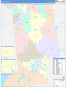 Franklin County, NY Digital Map Color Cast Style