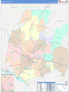 Frederick County, MD Digital Map Color Cast Style