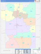 Gage County, NE Digital Map Color Cast Style