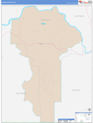 Garfield County, WA Digital Map Color Cast Style