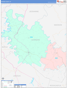 Garrard County, KY Digital Map Color Cast Style