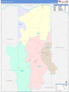 Gasconade County, MO Digital Map Color Cast Style