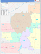 Geauga County, OH Digital Map Color Cast Style