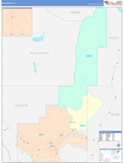 Gem County, ID Digital Map Color Cast Style
