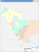 Gila County, AZ Digital Map Color Cast Style