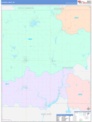 Gladwin County, MI Digital Map Color Cast Style