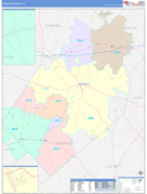 Gonzales County, TX Digital Map Color Cast Style