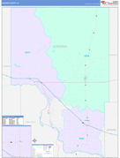 Gooding County, ID Digital Map Color Cast Style