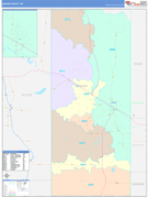 Goshen County, WY Digital Map Color Cast Style