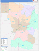 Grady County, OK Digital Map Color Cast Style