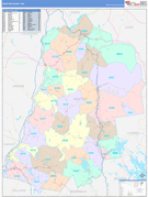 Grafton County, NH Digital Map Color Cast Style