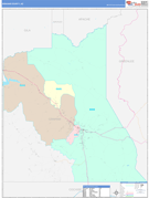 Graham County, AZ Digital Map Color Cast Style