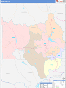Grand County, CO Digital Map Color Cast Style