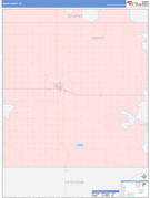 Grant County, KS Digital Map Color Cast Style