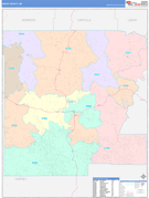 Grant County, OR Digital Map Color Cast Style