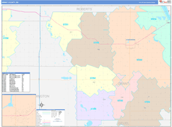 Grant County, SD Digital Map Color Cast Style