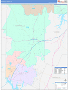 Granville County, NC Digital Map Color Cast Style