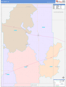 Gray County, KS Digital Map Color Cast Style