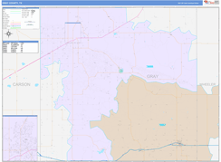 Gray County, TX Digital Map Color Cast Style