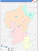 Greene County, AL Digital Map Color Cast Style