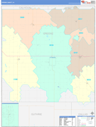 Greene County, IA Digital Map Color Cast Style