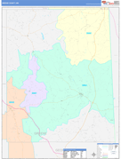 Greene County, MS Digital Map Color Cast Style