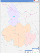 Greene County, NC Digital Map Color Cast Style