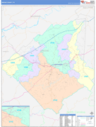 Greene County, TN Digital Map Color Cast Style