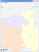 Haakon County, SD Digital Map Color Cast Style