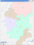 Hale County, AL Digital Map Color Cast Style