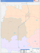 Hale County, TX Digital Map Color Cast Style