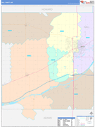 Hall County, NE Digital Map Color Cast Style