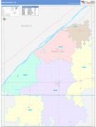 Hamilton County, NE Digital Map Color Cast Style