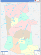 Hamilton County, NY Digital Map Color Cast Style