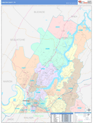 Hamilton County, TN Digital Map Color Cast Style