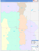 Hand County, SD Digital Map Color Cast Style