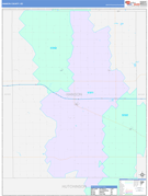 Hanson County, SD Digital Map Color Cast Style