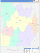 Hardeman County, TN Digital Map Color Cast Style