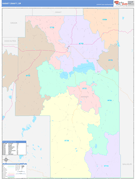 Harney County, OR Digital Map Color Cast Style