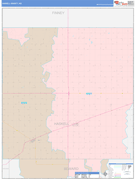 Haskell County, KS Digital Map Color Cast Style