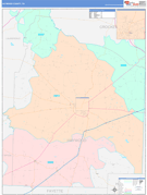 Haywood County, TN Digital Map Color Cast Style