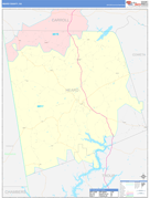 Heard County, GA Digital Map Color Cast Style