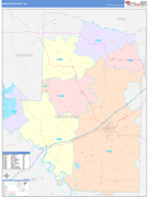 Hempstead County, AR Digital Map Color Cast Style