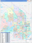 Hennepin County, MN Digital Map Color Cast Style