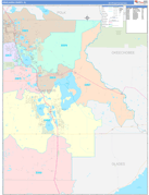 Highlands County, FL Digital Map Color Cast Style