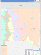 Hill County, MT Digital Map Color Cast Style