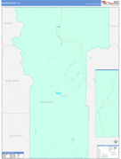 Hinsdale County, CO Digital Map Color Cast Style